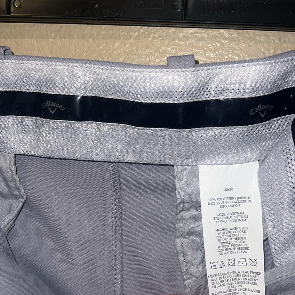 Callaway Gray Dress Pants Straight Leg - Picture 2 of 6